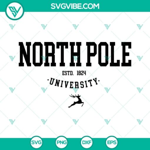 north pole univeristy svg christmas svg christmas sign svg north pole svg 5 mockup