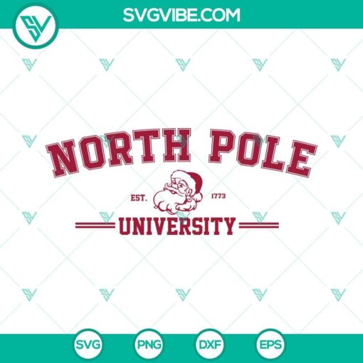 north pole university svg santa claus north pole svg christmas svg 6 mockup