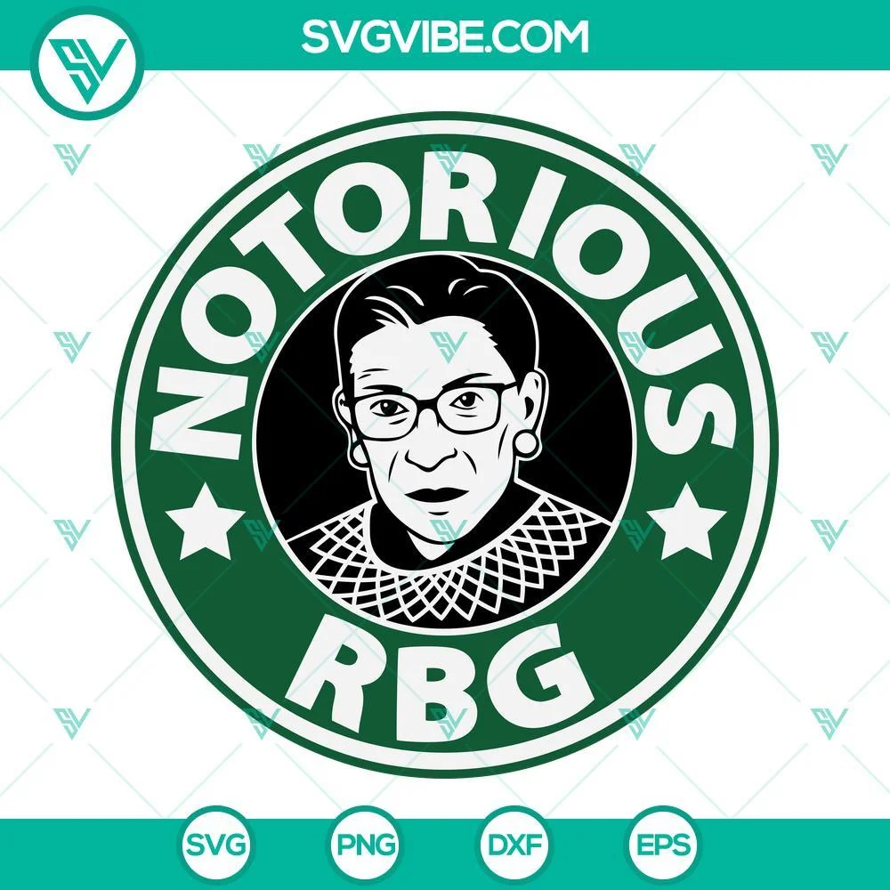 American, SVG Files, Notorious RBG SVG Images, RBG SVG File, Ruth Bader 1