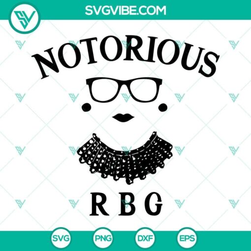 notorious rbg svg ruth bader ginsburg svg rbg svg 4 mockup