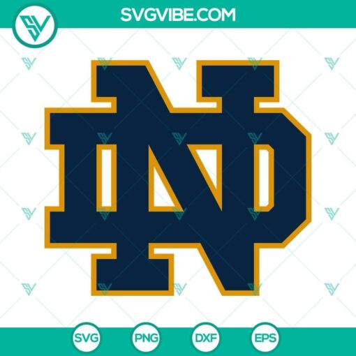 notre dame logo svg png dxf eps cut files 3 mockup