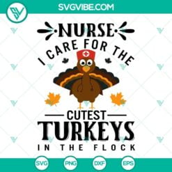 SVG Files, Thanks Giving, Nurse Thanksgiving SVG File, Nurse I Care For The 16