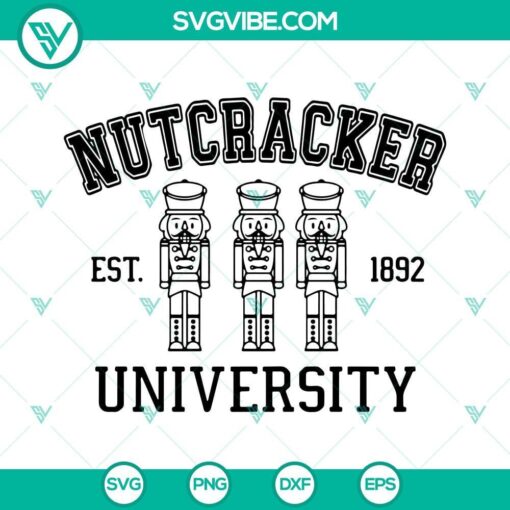 nutcracker university svg nutcracker svg nutcracker christmas svg 4 mockup