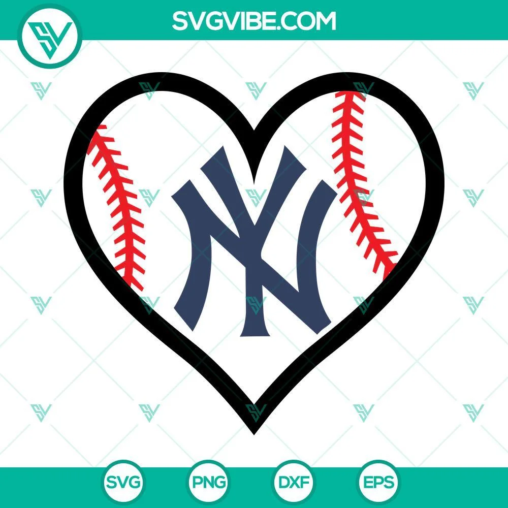 Baseball, Sports, SVG Files, Ny Yankees Baseball Logo SVG Images Bundle, 1