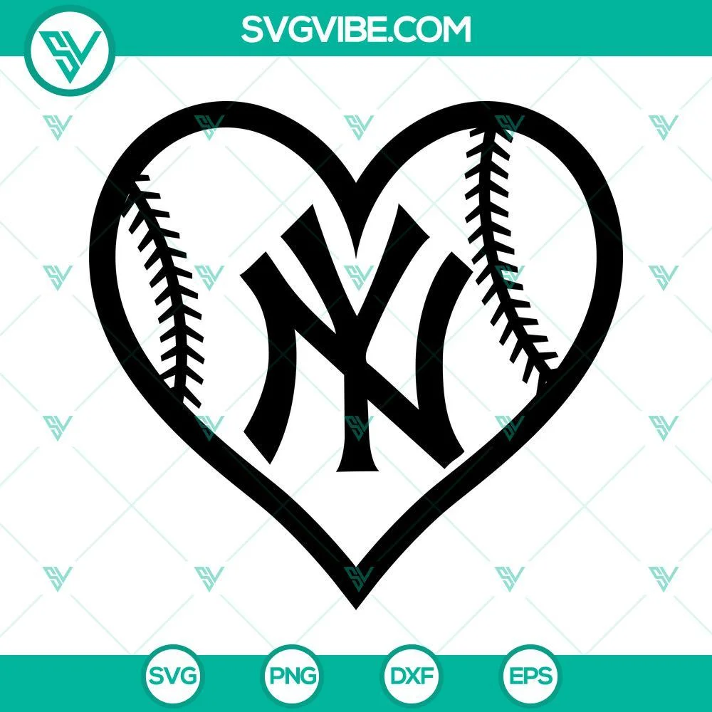 Baseball, Sports, SVG Files, Ny Yankees Baseball Logo SVG Images Bundle, 2