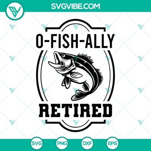 o fish ally retired svg retired 2022 svg bass fishing svg officially retired svg fishing retirement svg 9 mockup