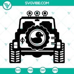 Off Road Duck SVG Images, Jeep Car SVG Files, 4&times;4 Off Road Mountain SVG File, Off