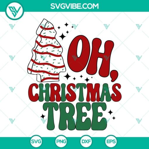 oh christmas tree cake svg little debbie svg christmas tree cake svg 4 mockup