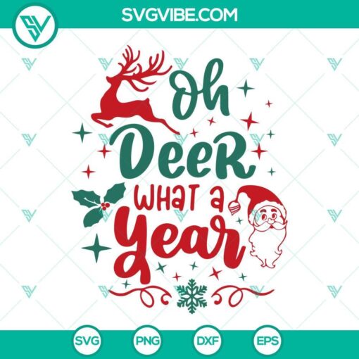 oh deer what a year christmas svg funny christmas quote svg sarcastic christmas svg 7 mockup