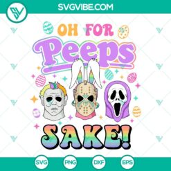 Easter, SVG Files, Prepare To Dye SVG Image, Jason Voorhees Bunny SVG Images, 4