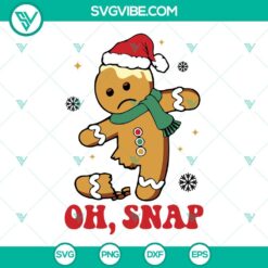 Christmas, SVG Files, Oh Snap Gingerbread SVG Files, Broken Gingerbread Cookie 2