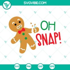 Christmas, SVG Files, Oh Snap Gingerbread SVG Files, Broken Gingerbread Cookie 3