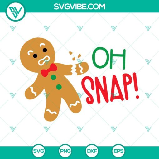 oh snap svg broken gingerbread man svg christmas gingerbread cookie svg png dxf eps cut files 7 mockup