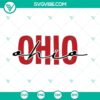 Ohio State Buckeyes football-themed SVG files featuring sports elements and Ohio state symbols. Perfect for crafting projects.