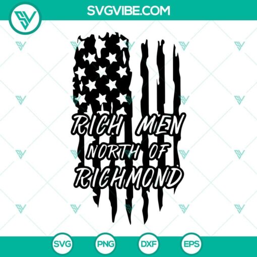 oliver anthony rich men north of richmond svg png dxf eps cut files for cricut silhouette 1 mockup