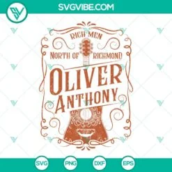 Musics, SVG Files, Oliver Anthony SVG File, Rich Men North Of Richmond SVG 2