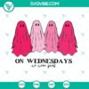 Mean Girls themed pink ghost SVG image for Wednesdays. PNG and DXF files available. Great for crafting projects.