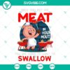 Funny and provocative meat-themed digital art with bold typography for food lovers and grill enthusiasts.