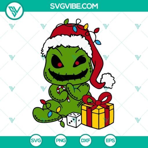 oogie boogie christmas svg png dxf eps cricut silhouette 2 mockup