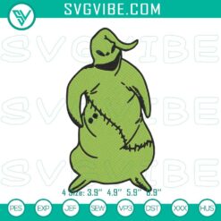 Embroidery Designs, Halloween Embroidery Designs, Oogie Boogie Embroidery 5