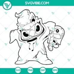 Disney, Halloween, SVG Files, Oogie Boogie Stitch Halloween SVG Files, Stitch 2