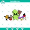 Baby Oogie Boogie Disney Snacks SVG file featuring the spooky character holding a Mickey ice cream bar. Perfect for Halloween crafting projects.