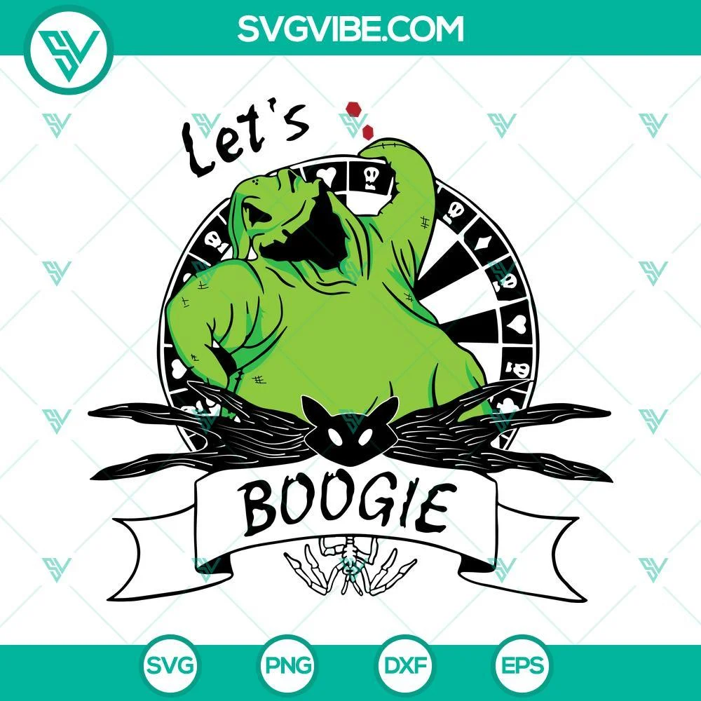 Halloween, SVG Files, Oogie Boogie SVG File, Let’s Boogie SVG Download DXF 1