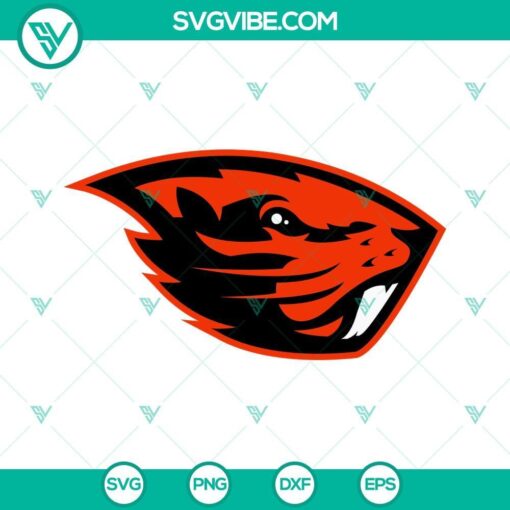 oregon state beavers logo svg png dxf eps cut files 2 mockup