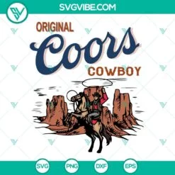 Trending, SVG Files, Original Coors Cowboy SVG Download, Western Coors SVG File 2