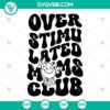 Smiley face SVG design files for Overstimulated Moms Club, 2 creative designs.