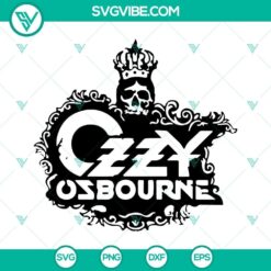 Ozzy Osbourne Logo SVG Images, Black Rain Album SVG File, Heavy Metal Music