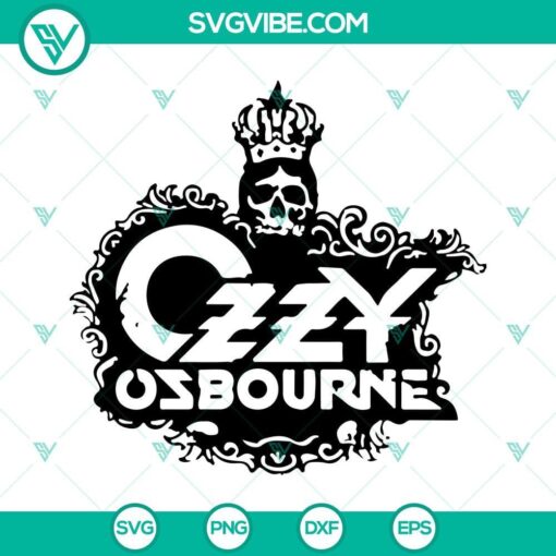 ozzy osbourne logo svg black rain album svg heavy metal music svg png dxf eps 5 mockup