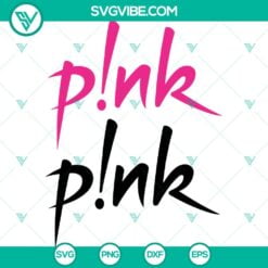 SVG Files, Trending, P!nk Pink SVG Images Bundle, Pink American Singer SVG File 17