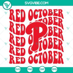 Sports, SVG Files, Phillies Red Take October Bundle SVG File, Philadelphia 8