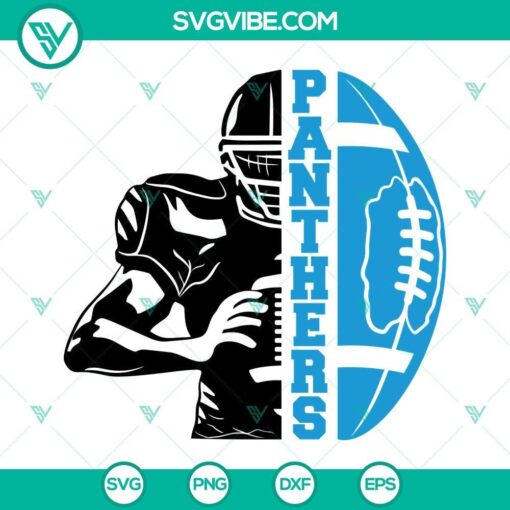 panthers football half player svg panthers team svg half football half player svg football season svg 7 mockup