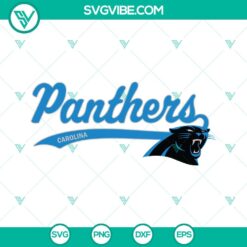 Football, Sports, SVG Files, Carolina Panthers Football SVG File PNG DXF EPS 4