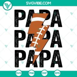 papa mama football svg bundle football mom svg football distressed lightning bolt svg 7 mockup