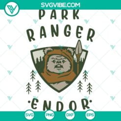 Movies, SVG Files, Park Ranger Endor SVG Download, Star Wars Boys Park Ranger 2