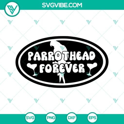 parrothead forever svg jimmy buffett svg parrot head svg 1 mockup