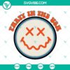 Patriotic Smiley Face SVG download with a retro 4th of July theme for a Party In The USA celebration. Perfect for crafts and designs.