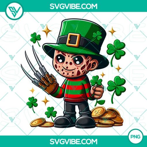 patrick baby freddy krueger png freddy krueger shamrock leaf clover png mockup 1