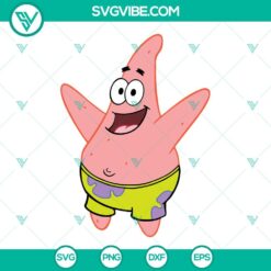 Disney, SVG Files, Patrick Star SpongeBob SVG Images DXF EPS PNG Cricut 10