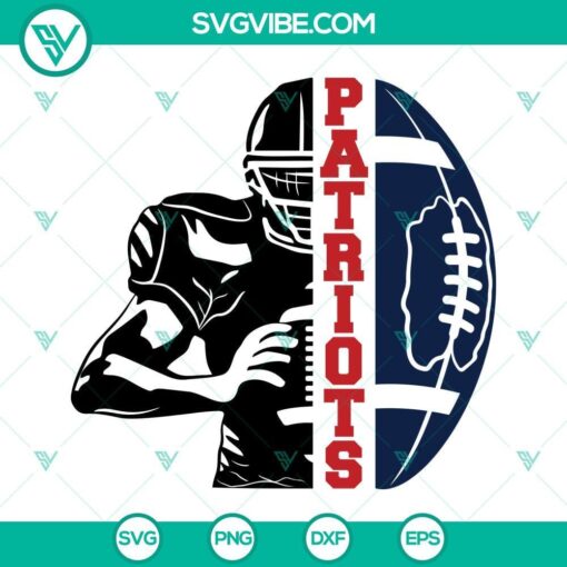 patriots football half player svg patriots team svg half football half player svg football season svg 1 mockup