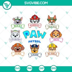Paw Patrol Bundle SVG Images DXF EPS PNG Cricut Silhouette Vector 9