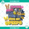 PAW Patrol Easter themed PNG images featuring Peeps, perfect for Easter designs.