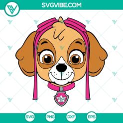 Paw Patrol SVG Files PNG Clipart Bundle, Chase, Skye, Everest, Rocky 6