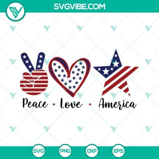 peace love america svg 4th of july svg america svg 4 mockup