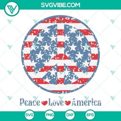 peace love america svg bundle 4th of july svg patriotic svg peace sign svg america svg 3 mockup