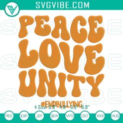 Embroidery Designs, Peace Love Unity Embroidery Design Files embroidery  2