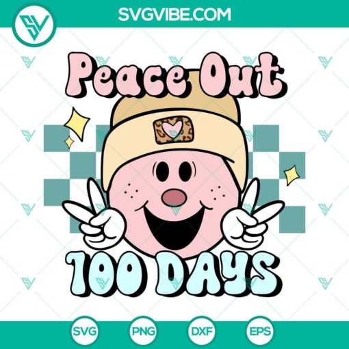 peace out 100 days of school svg bundle smiley school svg 100 days of school svg 10 mockup 2